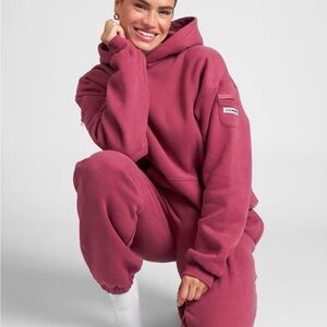 COMFRT BERRY SET- DND HOODIE AND SWEATS